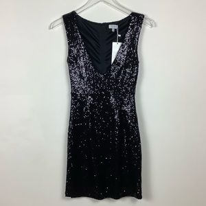 Tobi black sequin dress